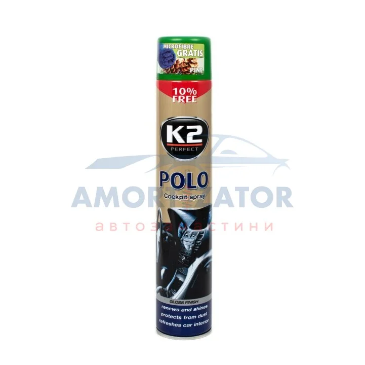 POLO COCKPIT 750ml Поліроль д/панелі (сосна) х12 K2 K407SO0 (фото 1)