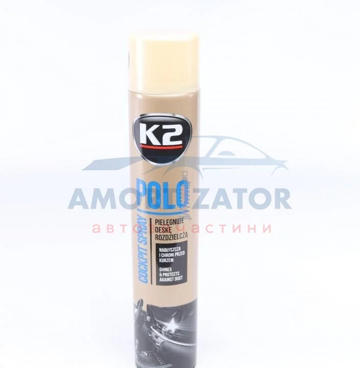 Поліроль для торпедо "ваніль" / PERFECT POLO COCKPIT SPRAY 750ML VANILLA K2 K407WA1 (фото 1)