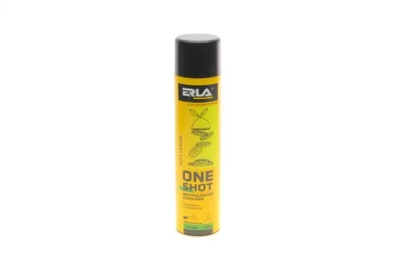 Нейтралізатор запаху та освіжувач повітря "лимон"/ERLA ONE SHOT JUST LEMON 600ML K2 R424