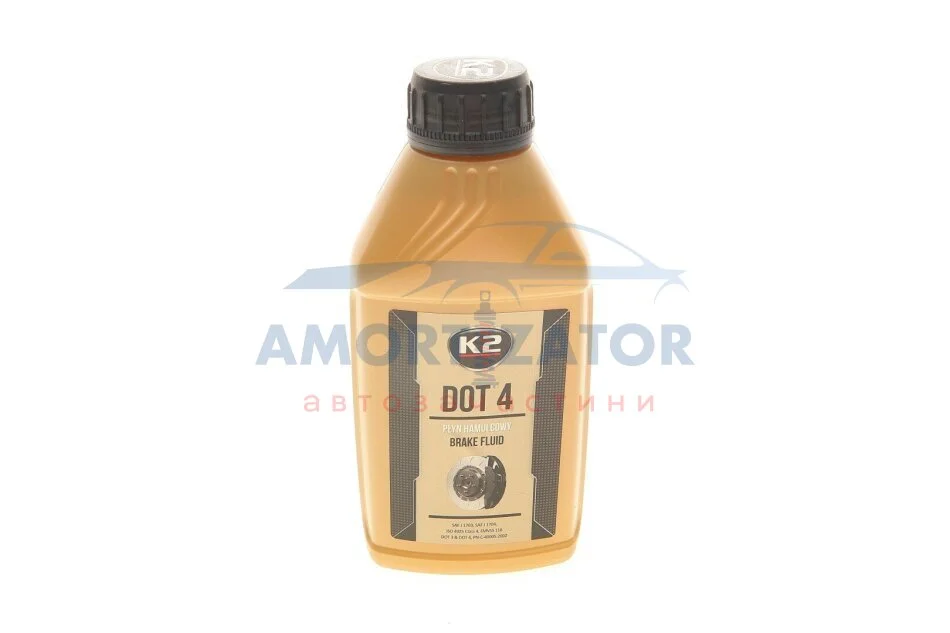 Гальмівна рідина / TURBO DOT 4 BRAKE FLUID 500G K2 T1041 (фото 1)