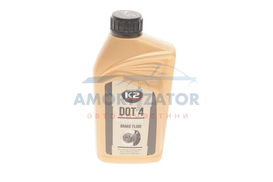 Гальмівна рідина / TURBO DOT 4 BRAKE FLUID 1L K2 T108 (фото 1)