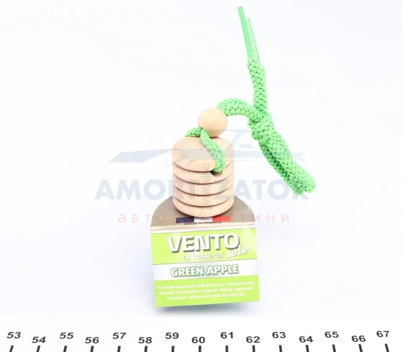 Автомобільний ароматизатор (освіжувач) повітря "зелене яблуко" / VINCI VENTO SOLO REFILL GREEN APPLE 8ML K2 V402 (фото 1)