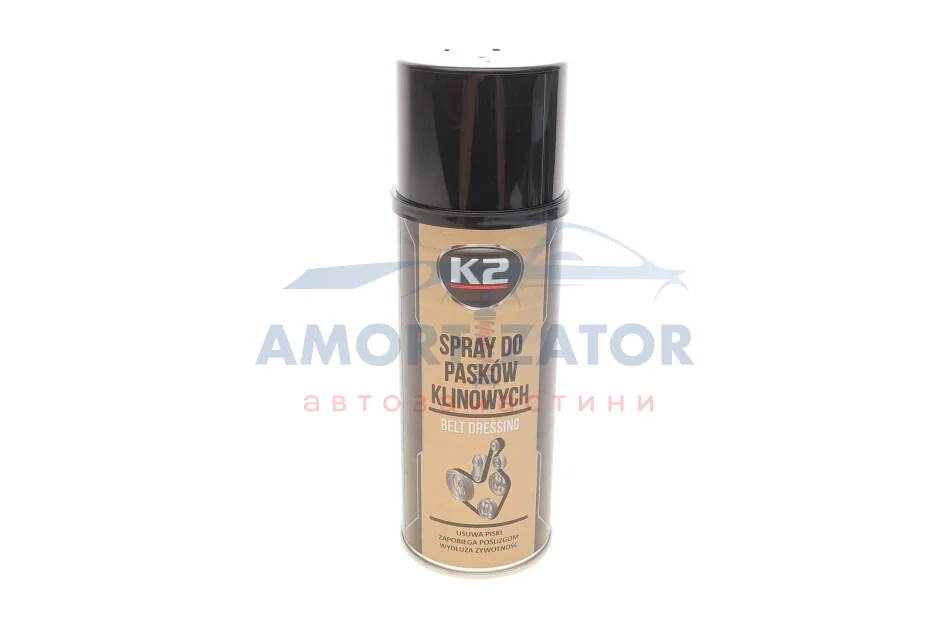 Засіб для змащення клинових ременів / PRO BELT DRESSING 400ML K2 W126 (фото 1)