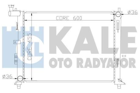 HYUNDAI Радіатор охолодження i30, Elantra, Kia Ceed 1.4/1.6 06- Kale 341980