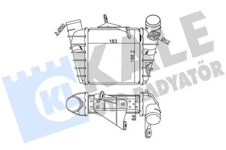 VW Інтеркулер Polo, Skoda Fabia I, II, Roomster 1.4/1.9TDI KALE 342300