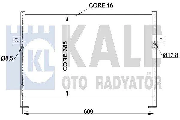 HYUNDAI Радіатор кондиціонера (конденсатор) H100 KALE 342425 (фото 1)