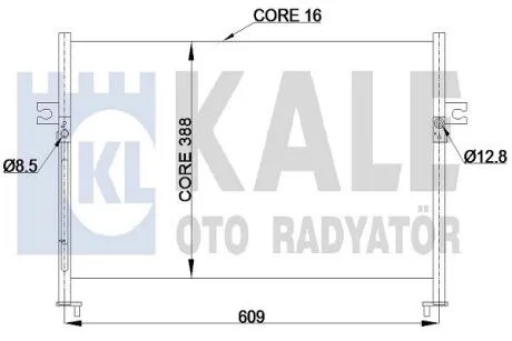 HYUNDAI Радіатор кондиціонера (конденсатор) H100 KALE 342425