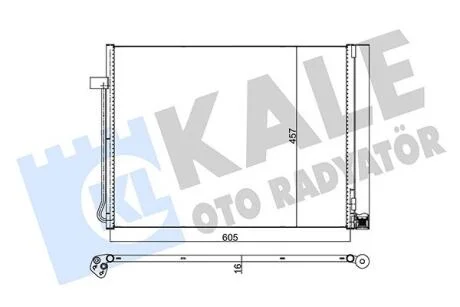 BMW Радіатор кондиціонера (конденсатор) X5 E70, F15, X6 E71, F16 07- KALE 342495