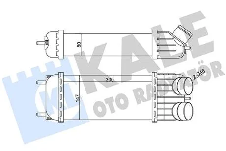 CITROEN Інтеркулер C2/3,Peugeot 1007,207 1.6HDI 05- KALE 343700