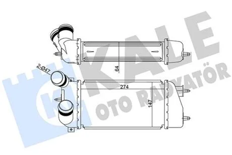 CITROEN Інтеркулер C2/3,Peugeot 1007 1.4HDI KALE 344100