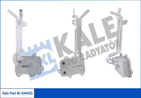 VW Оливний радіатор Audi A1/3,Golf V,VI, Passat, Tiguan, Touran, Skoda Fabia II, Octavia II, Rapid KALE 344425
