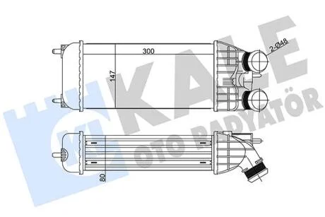 CITROEN Інтеркулер C-Elysee, C3 Aircross, C3 II,III, C3 Picasso, Cactus, DS3, Peugeot 301, 208, 2008 1.2/1.6HDI KALE 344600