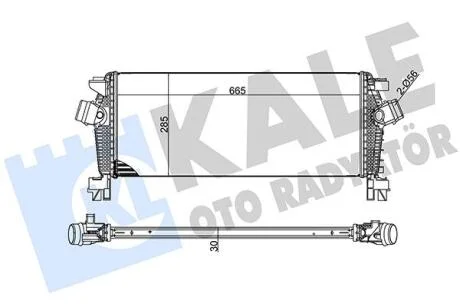 OPEL Інтеркулер Astra J,Zafira,Chevrolet Cruze 1.4 KALE 344700