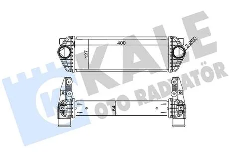 FORD Інтеркулер Transit Connect 1.8TDCi 06- KALE 344920