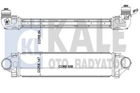 FORD Інтеркулер Mondeo IV, S-Max 2.5 06-, LANDROVER Discovery Sport, Freelander II, Range Rover Evoque KALE 344930