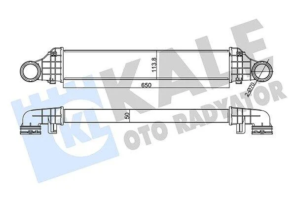 DB Інтеркулер W211 200/220CDI 02- KALE 344975 (фото 1)