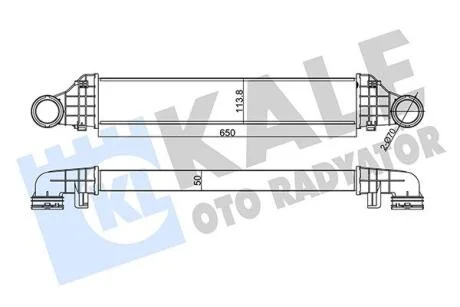 DB Інтеркулер W211 200/220CDI 02- KALE 344975
