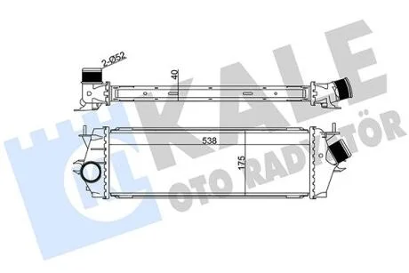 RENAULT Інтеркулер Trafic II 2.0/2.5dCi 01-, Opel Vivaro KALE 345030