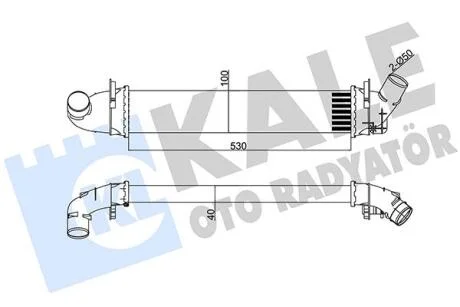 RENAULT Інтеркулер Logan I 1.5dCi 05- KALE 345080