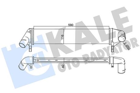 RENAULT Інтеркулер Duster, Logan, Sandero 1.5dCi 06- Kale 345085