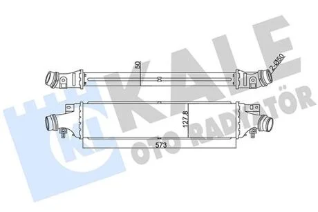 OPEL Інтеркулер Corsa D 1.4/1.7CDTI 06- KALE 345500