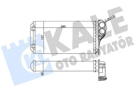 PEUGEOT Радіатор опалення 307 KALE 346310