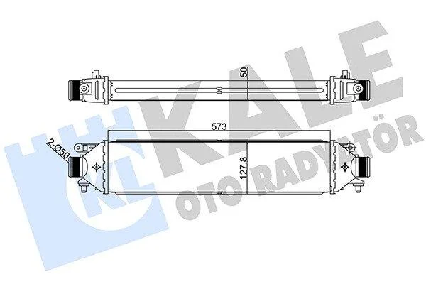 FIAT Інтеркулер Bravo II, Doblo, Punto, Grande Punto, Opel Combo Tour 1.3d/2.0 KALE 346400 (фото 1)