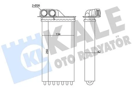 CITROEN Радіатор опалення C2/3,Peugeot 1007 05- KALE 346440