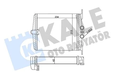 DB Радіатор опалення S-Class W140 KALE 346630