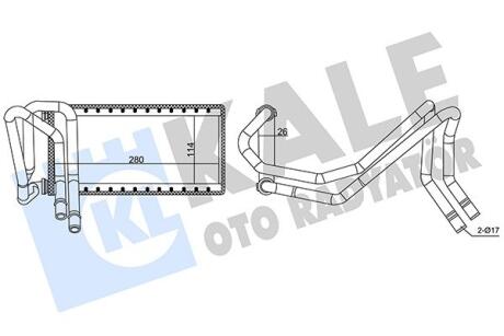 LANDROVER Радіатор опалення Discovery III,Range Rover Sport 04- Kale 346830