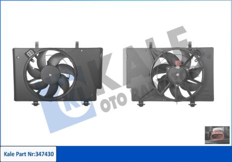 FORD Вентилятор радіатора B-Max,Fiesta VI 1.4/1.6TDCi 08- Kale 347430