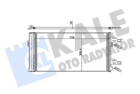 CITROEN Радіатор кондиціонера (конденсатор) Jumper, Fiat Ducato, Peugeot 06- KALE 347465