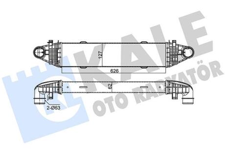 DB інтеркулер W204 C180/350CDI 07- Kale 347800
