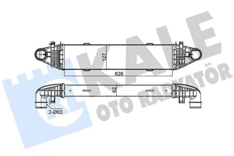 DB інтеркулер W204 C180/350CDI 07- KALE 347800