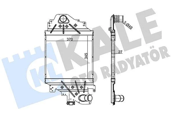 RENAULT Інтеркулер Clio II, Symbol 1.5/1.9dCi 00- KALE 348100 (фото 1)