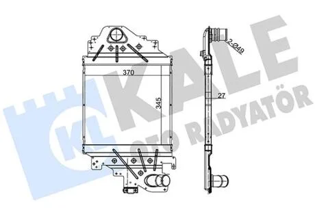 RENAULT Інтеркулер Clio II, Symbol 1.5/1.9dCi 00- KALE 348100