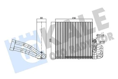 FORD Випарник C-Max,Focus C-Max 03- KALE 350135