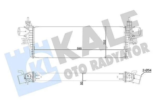 TOYOTA Інтеркулер Fortuner,Hilux VIII 2.4/2.8d 15- KALE 350415 (фото 1)