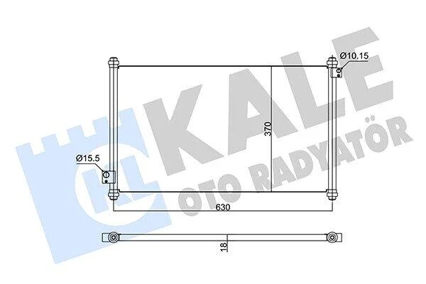 HONDA Радіатор кондиціонера (конденсатор) Accord VI 98- KALE 350595 (фото 1)