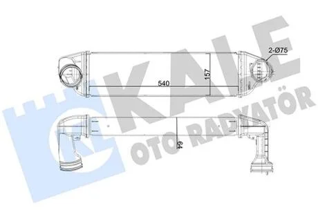 BMW Інтеркулер X3 E83 2.0/3.0d 05- KALE 350770