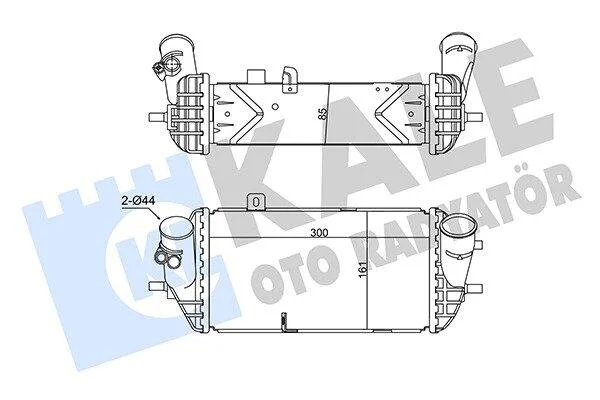 HYUNDAI Інтеркулер i20/30,Solaris IV,Kia Ceed,Rio III,IV 1.1/1.6CRDi KALE 350785 (фото 1)