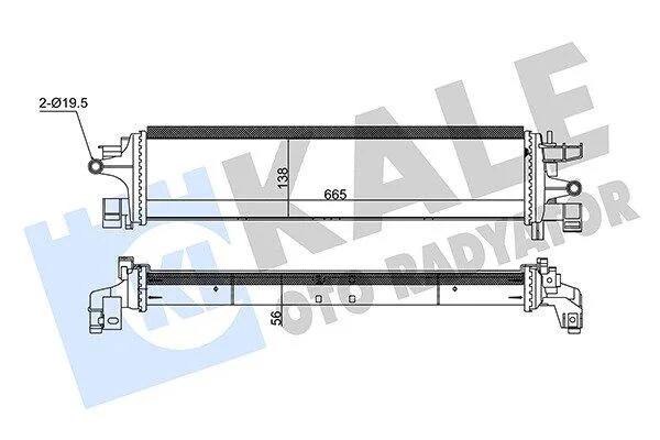 FORD Інтеркулер C-Max, Focus III, Kuga II, Transit Connect 1.5 KALE 350805 (фото 1)