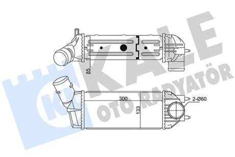 CITROEN Інтеркулер C4 I,Peugeot 307 1.6/2.0HDI KALE 350815