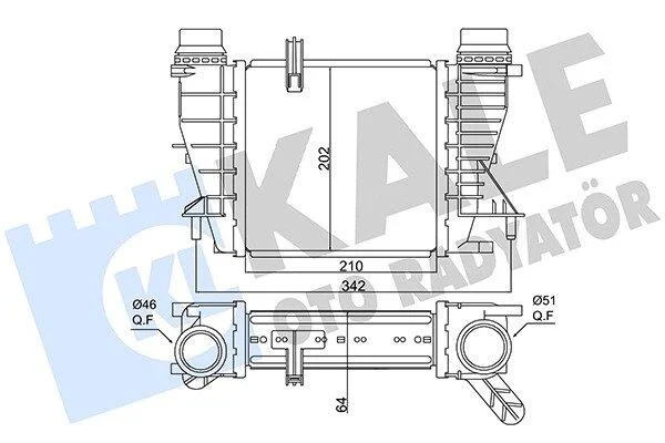 RENAULT Інтеркулер Clio III,Modus 1.5dCi 05- KALE 350880 (фото 1)