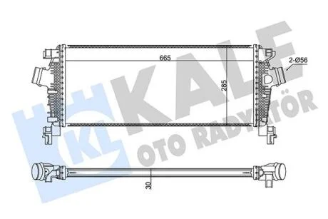 OPEL Інтеркулер Insignia,Zafira,Chevrolet Cruze 1.4 KALE 350925