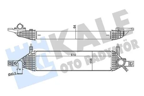 NISSAN Інтеркулер Qashqai 1.6dCi 11- KALE 350930