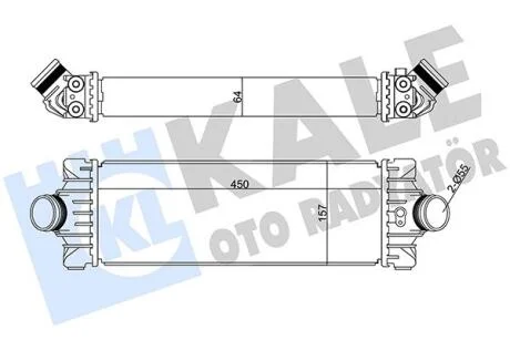 FORD інтеркулер Transit Custom 2.2TDCi 12- KALE 351285