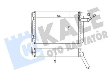 VOLVO Радіатор опалення 740/760/780/940/960,S90 KALE 352050