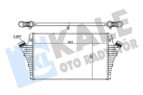 OPEL Інтеркулер Signum,Vectra C 1.9CDTI,Fiat,Cadillac,Saab 9-3 KALE 352355
