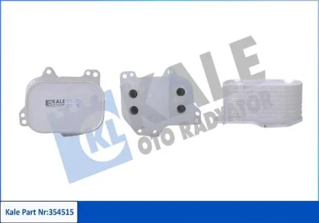 VW Оливний радіатор (без корпуса) Audi A3, Q3, Caddy IV, Crafter, Golf VII, Passat, Tiguan, Touran, Skoda Karoq, Kodiaq, Octavia III KALE 354515